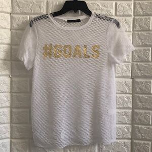 Raggs II Riches‎ #goals goals mesh tee